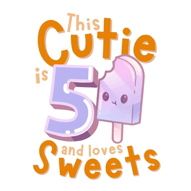 5. Geburtstag Kawaii Eis Geschenkidee für Mädchen