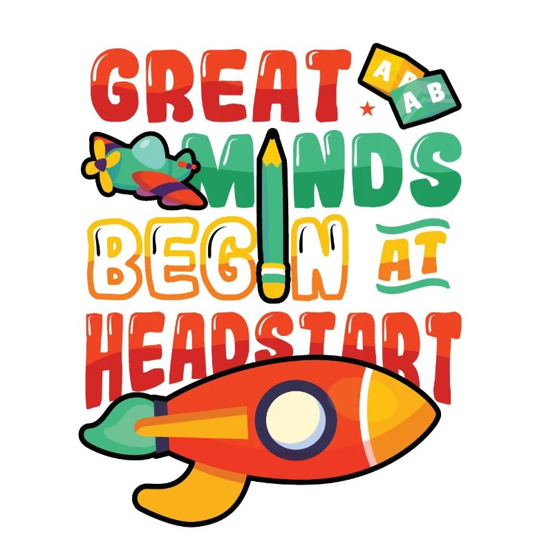 Great minds start with a head start, Abcd Teacher
