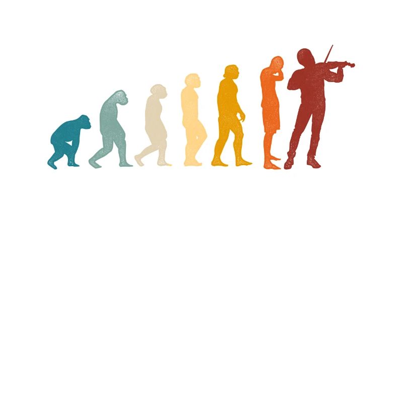 Violin Violinist Evolution Retro