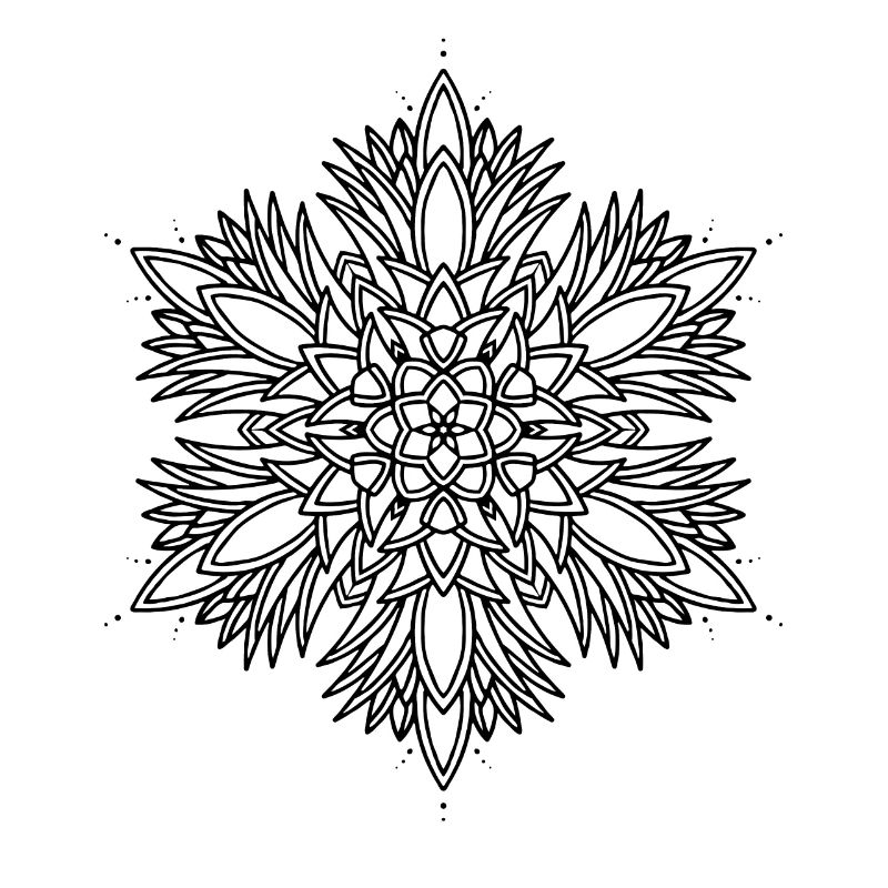 Pine cone Mandala