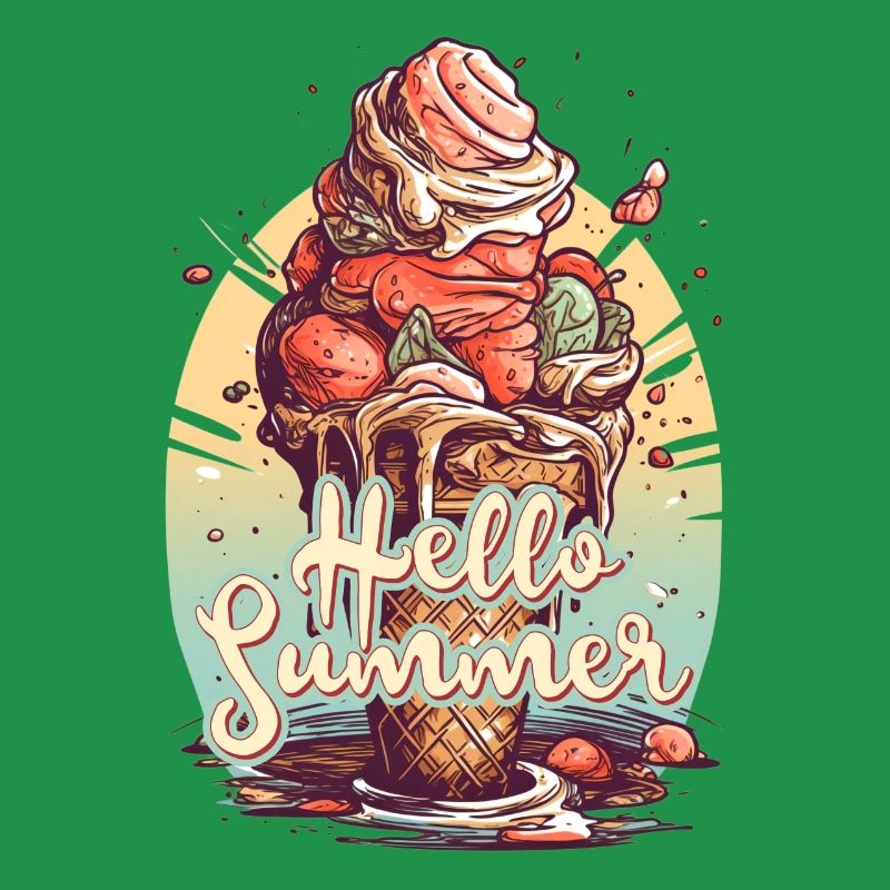 Hello Summer Eis Eiscreme Eisdiele