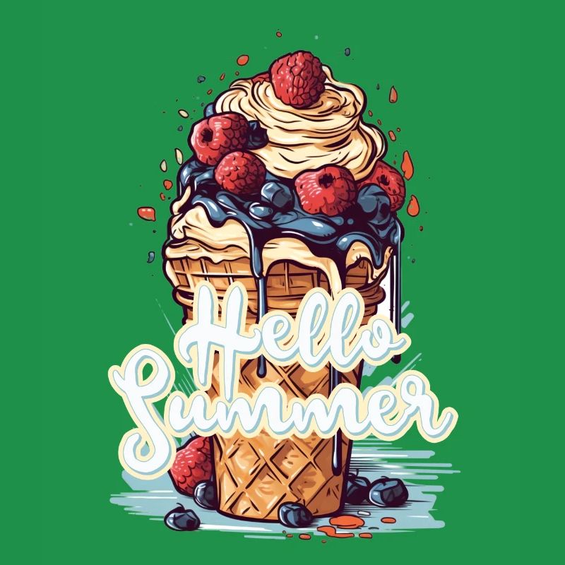 Hello Summer Eis Eiscreme Eisdiele