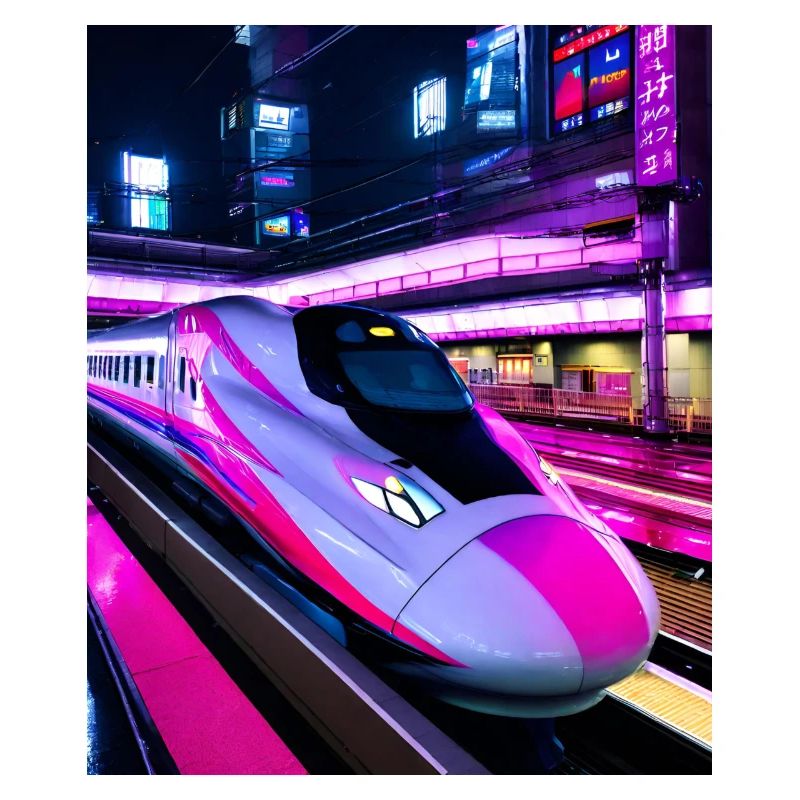 Train Japan Tokyo Night