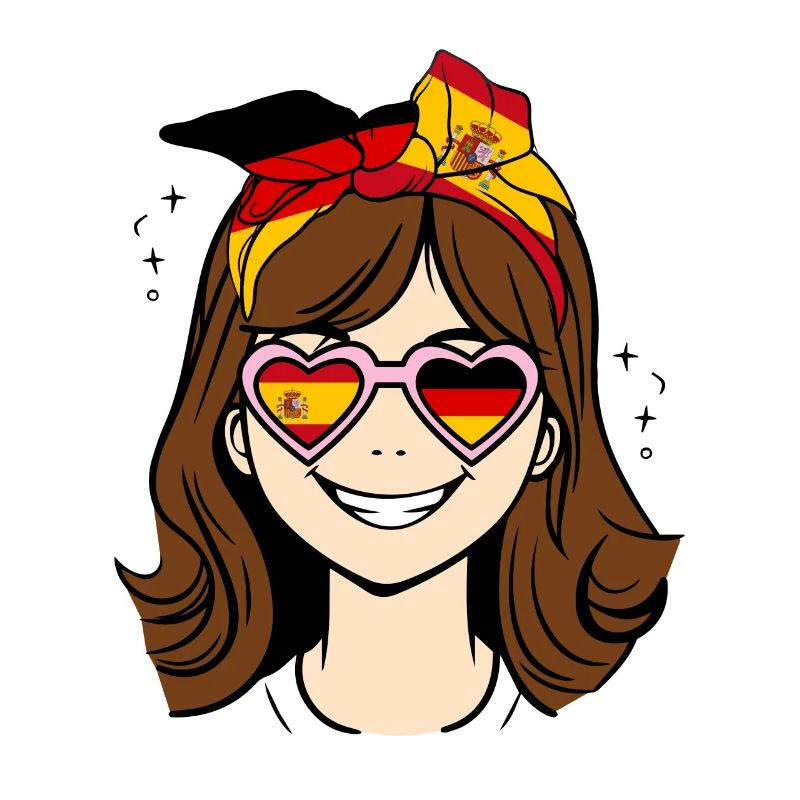 Halb Deutsch, halb Spanisch kleines Mädchen, Spanien