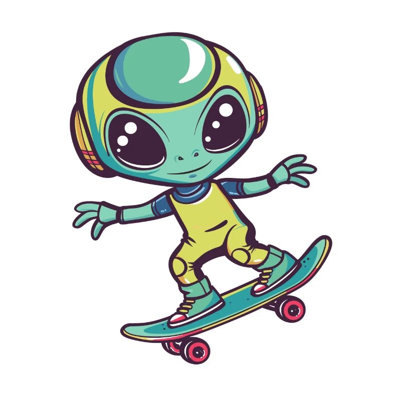 Patineur Alien