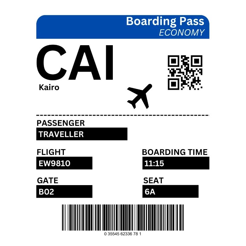 Le Caire Égypte Billet d’avion Le Caire Idée de vacances