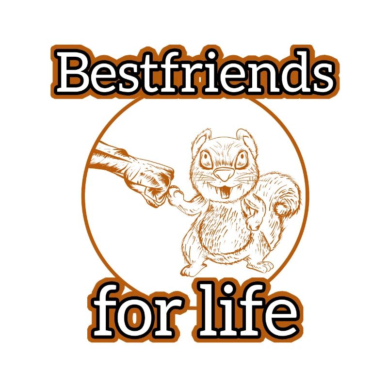 Eichhörnchen Bester Freund fürs Leben Hand Bump Tier