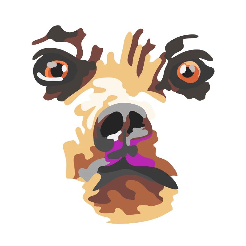 Bear with pink muzzle