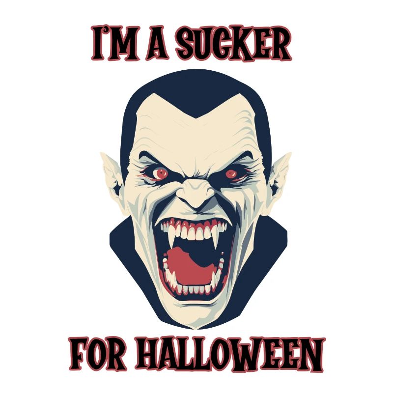 fanged vampire, sucker for Halloween