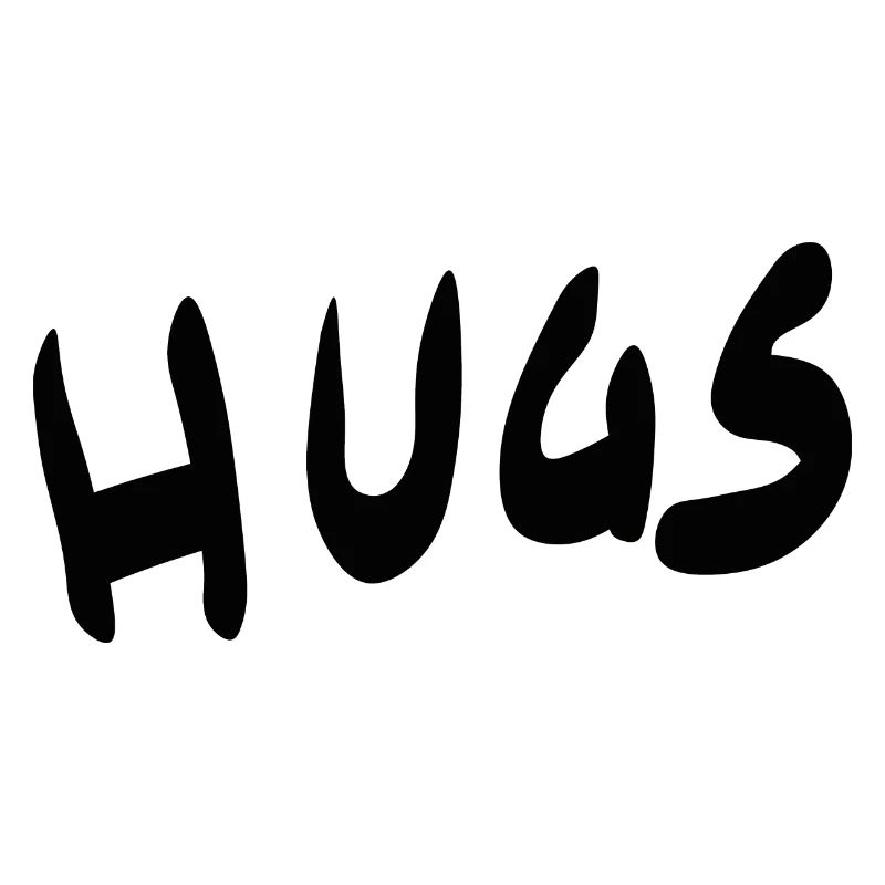 Hugs - Embrace lettering