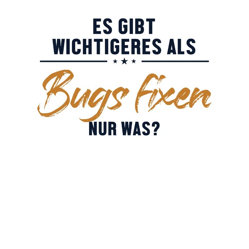 Wichtigeres als Bugs Fixen Developer Coder