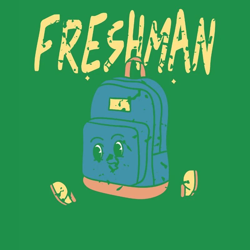 Freshman Cartoon Backpack Character Fun
