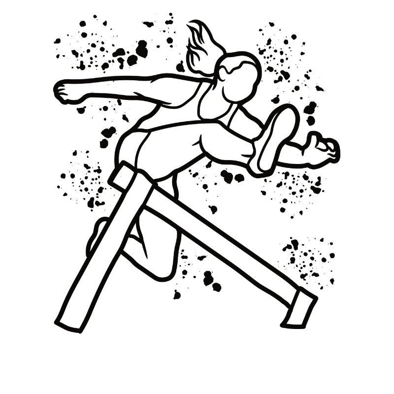 Hurdle Run Obstacle Course Kids Hurdle Run