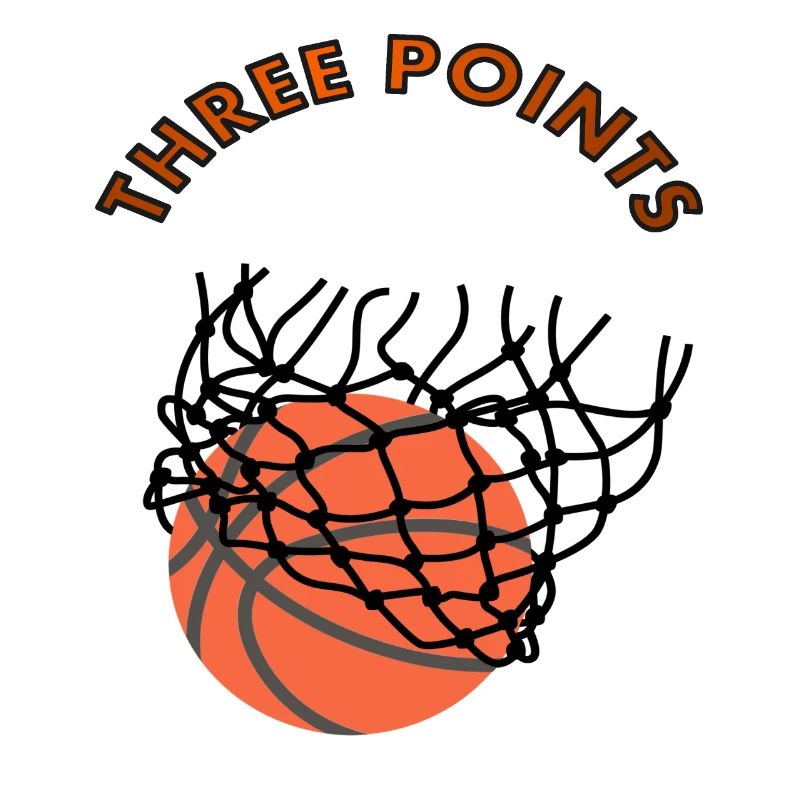 Les basketteurs jouent trois points