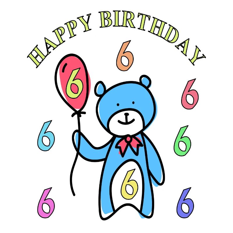 I am 6 years old congratulations gift