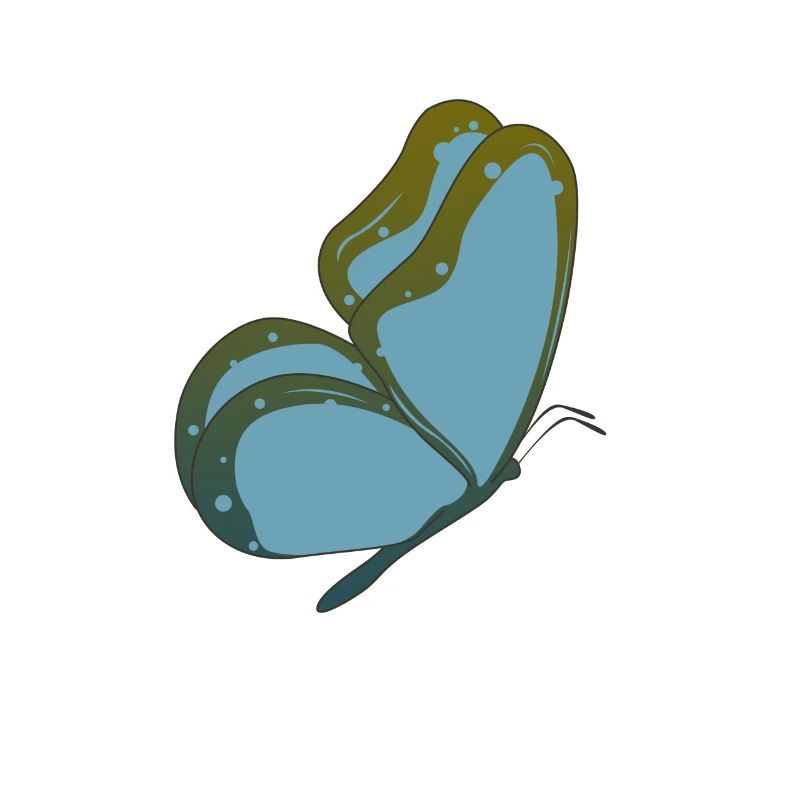 Papillon bleu papillon