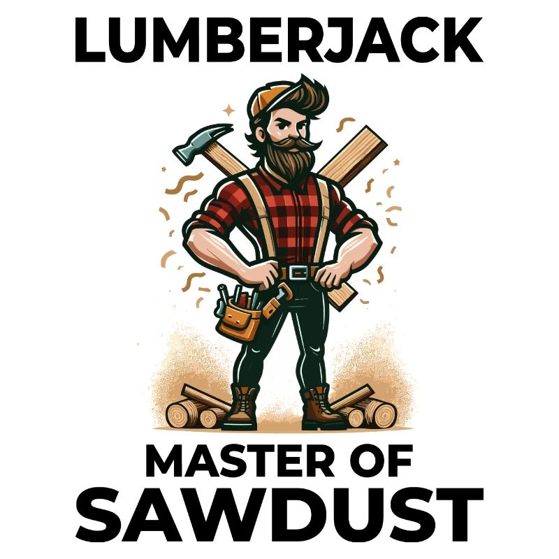 Bûcheron Menuisier Bûcheron Charpentier Sciure de bois