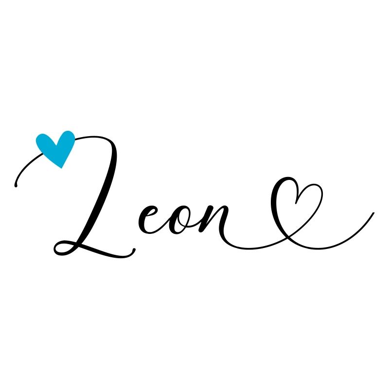 Leon Surname First name Calligraphy Heart
