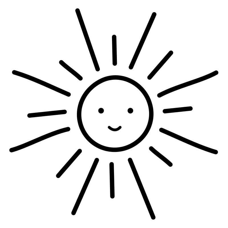 Sun sunshine bright sun face