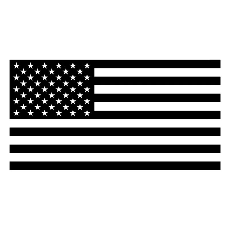Black US flag