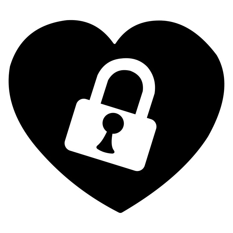 Herz oder Herz mit Schloss aufgeschnitten mein Herz