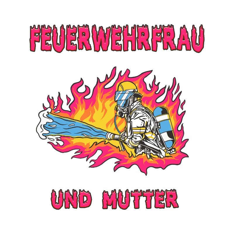 Feuerwehrfrau und Mutter