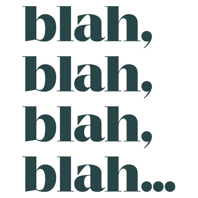 Blah bla bla