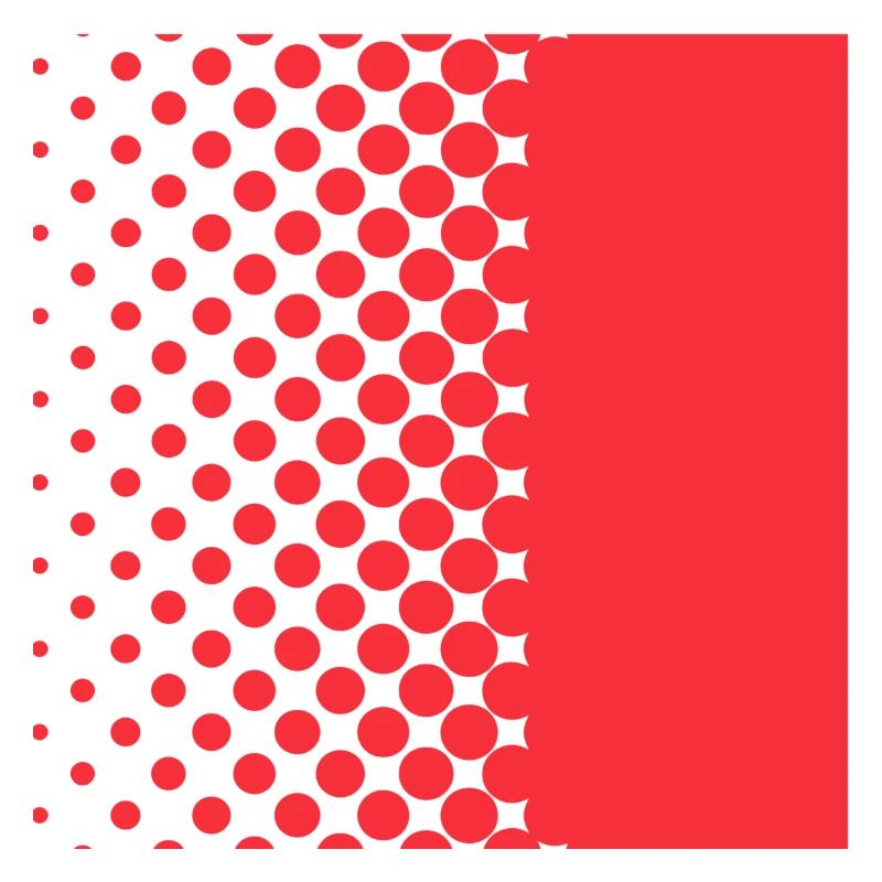Halftone Gradient Rotes Panel