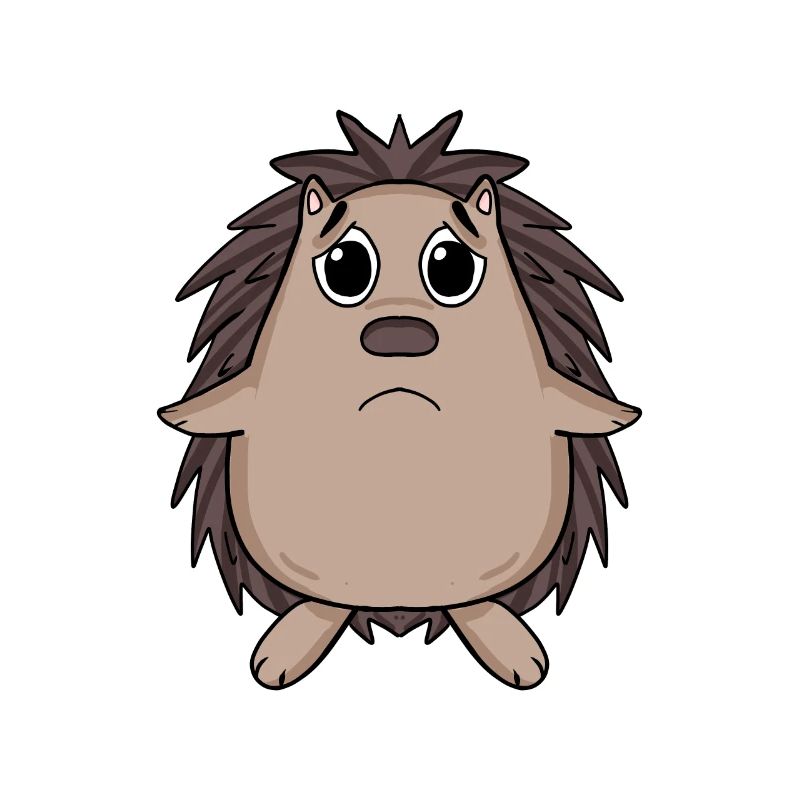 Igel Traurig - trauriger Igel