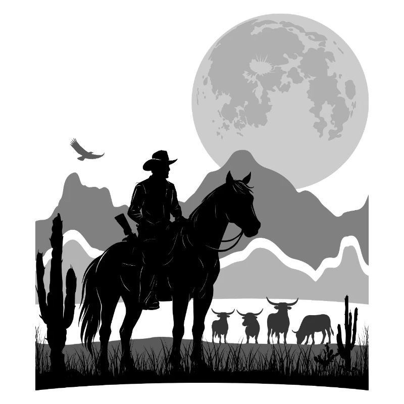 RANGER VECTOR | RANCHER SILHOUETTE | 6K HDR