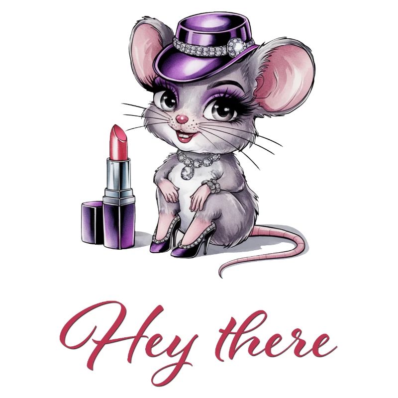 Hot Mouse with Glamour & Lipstick