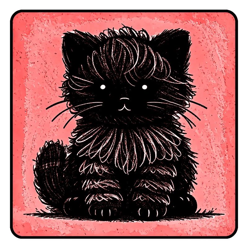 Fuzzy Cat (Red)