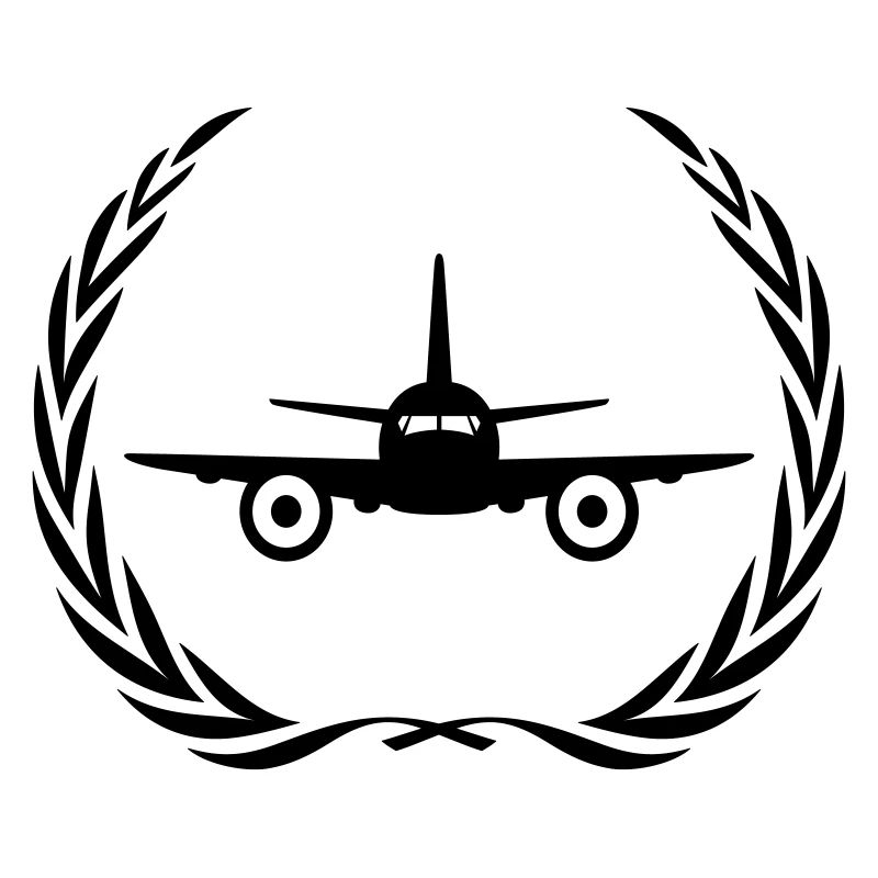 Airplane Symbol Wreath