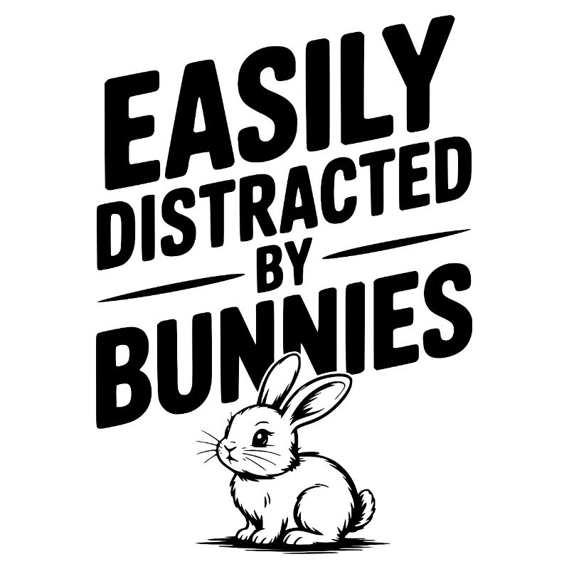 Facilement distraite par les lapins