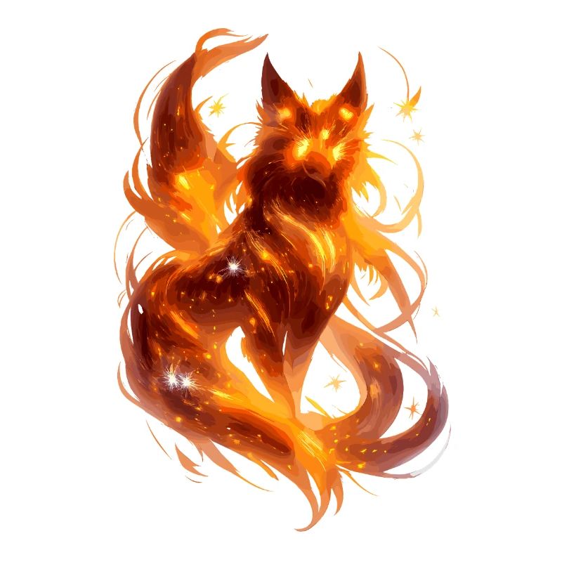 Feuerfuchs im Sternenfluss