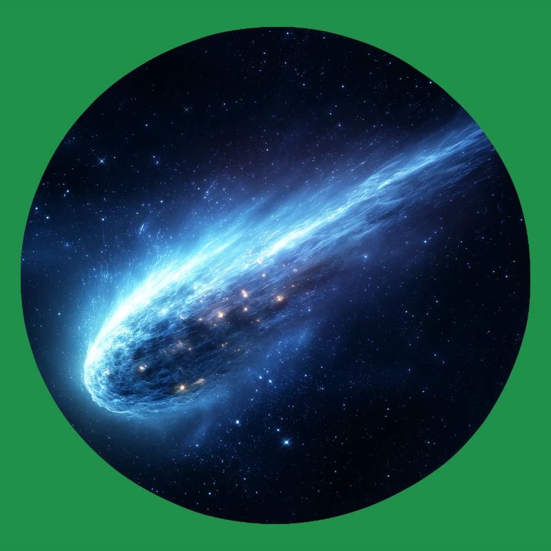Astronomie Comète Spatiale Queue en Ligne