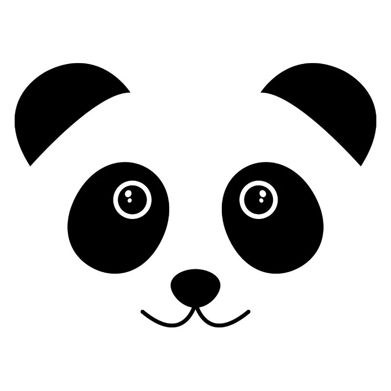 Panda-Gesicht