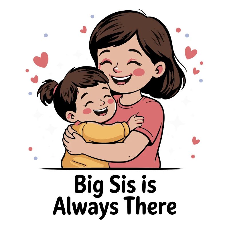 Tender Big Sister Embrace
