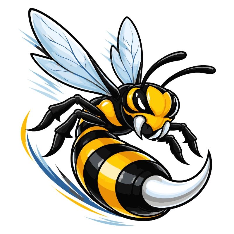 Dynamic wasp in flight