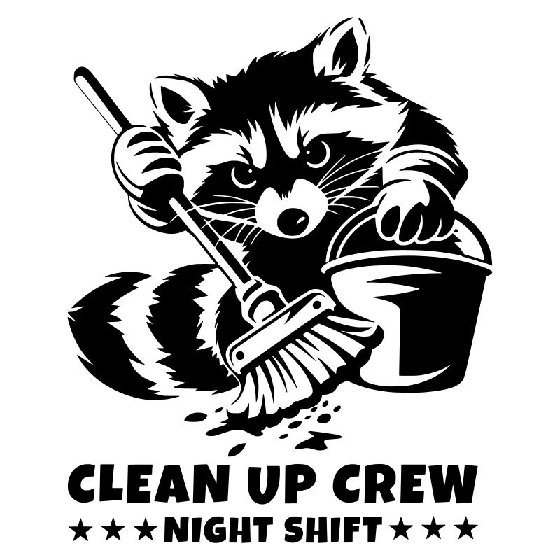 Clean Up Crew – Night Shift Raccoon