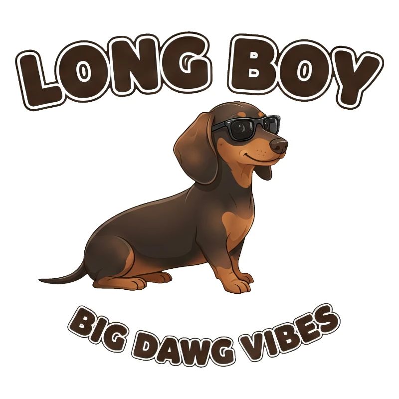 Dackel Spruch Lange Junge Große Hund Vibes