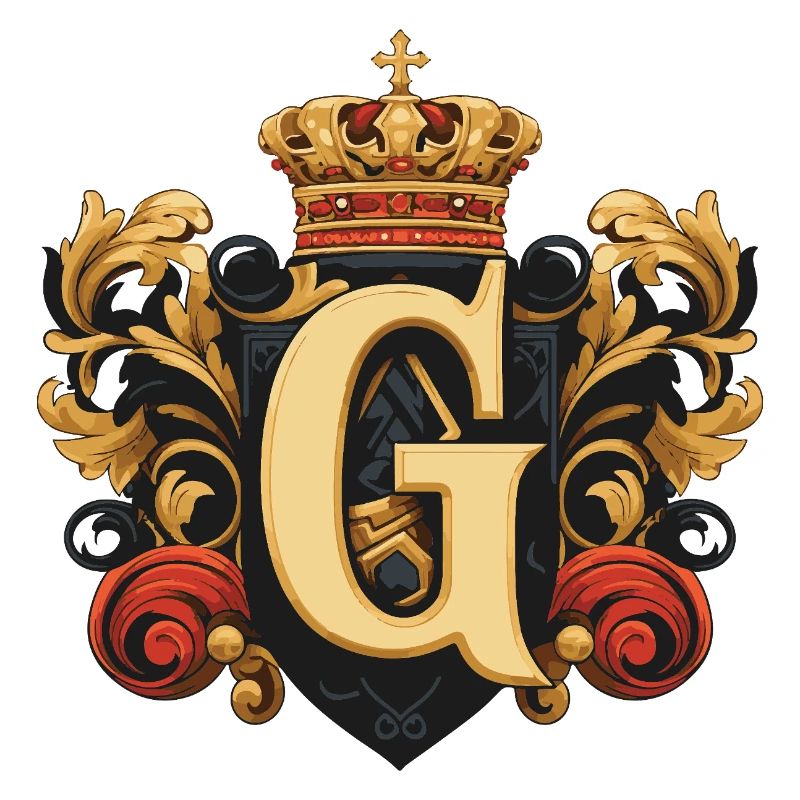 G Letter Name Crown