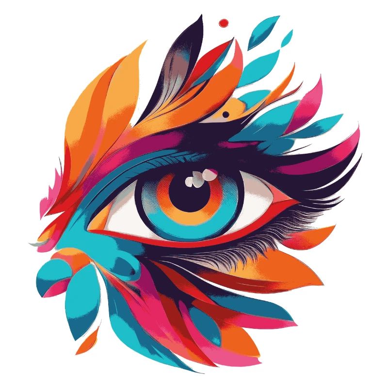 Color Eye Leaf Fire Pattern