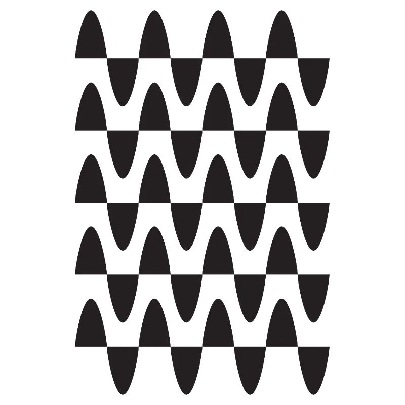 Midnight Wave Grid Pattern