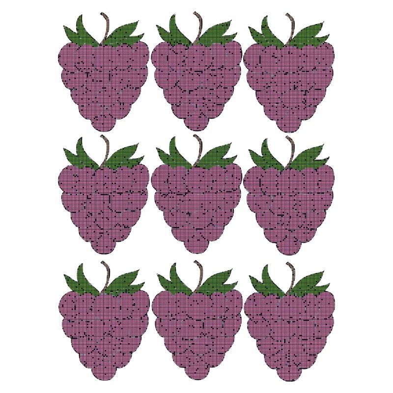 raspberry pattern textile