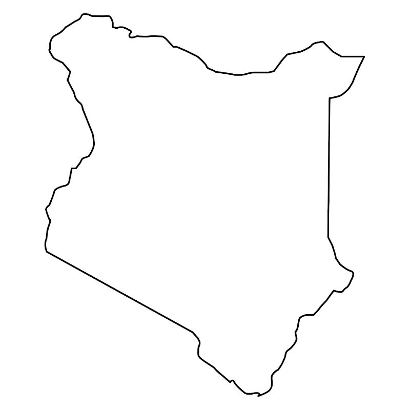 Plan de la carte du Kenya