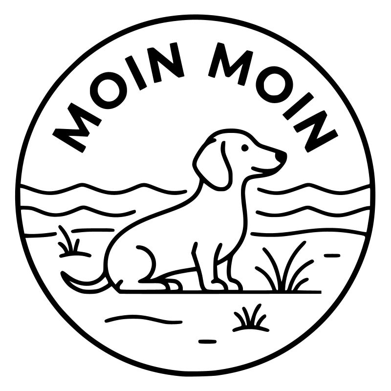 Moin Dackel Meer Badge