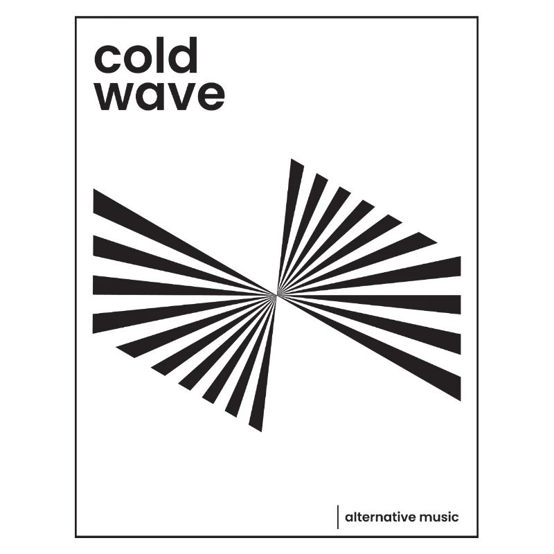 Conception d’affiche de musique Cold Wave