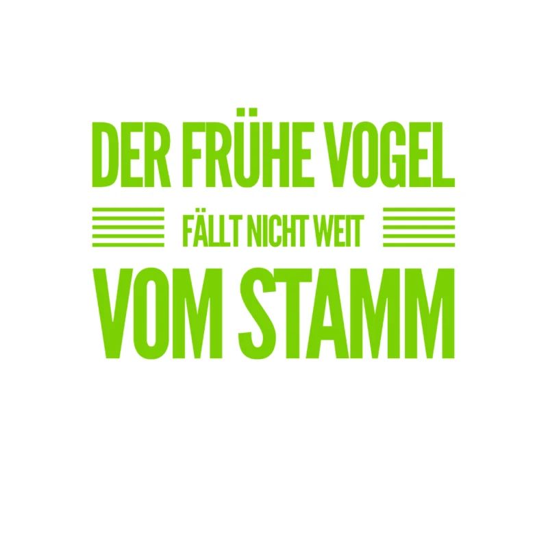 vor dir steht ein früher Vogel