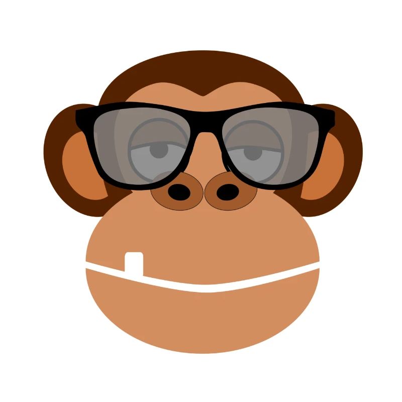 Chilliger Affe mit Sonnenbrille Geschenkidee